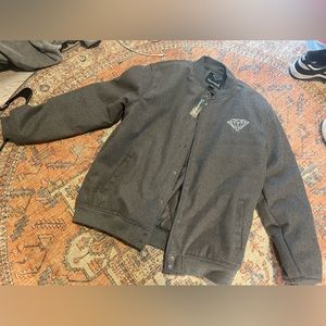 Diamond grey varsity jacket
